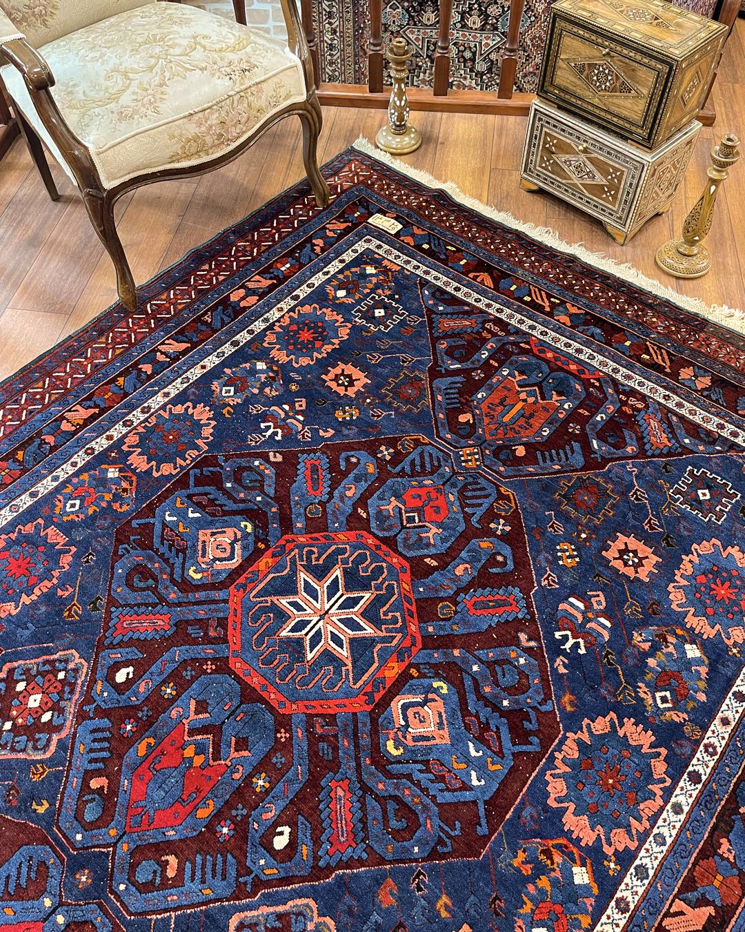 Zeyra Caucasian Handmade Rug detail 2